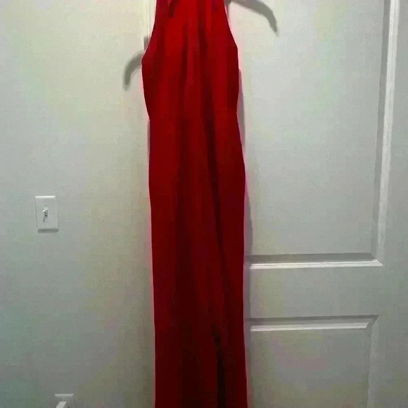 Donna Ricco Red Wide Leg Halter Jumpsuit Size 2 NWT - Picture 8 of 11